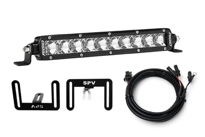 SPV Parts 2021-2026 Ford F-150 Raptor 10'' LOWER Grille w/Rigid Industries Light Bar Kit (Behind Grille)
