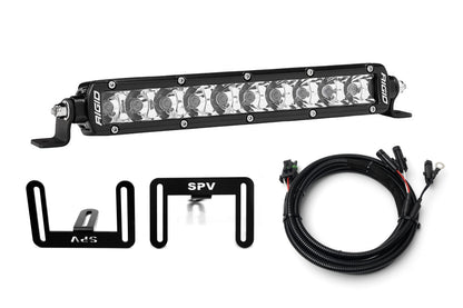 SPV Parts 2021-2026 Ford F-150 Raptor 10'' LOWER Grille w/Rigid Industries Light Bar Kit (Behind Grille)