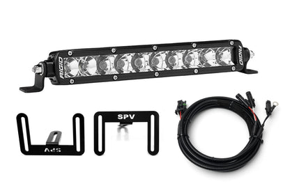 SPV Parts 2021-2026 Ford F-150 Raptor 10'' LOWER Grille w/Rigid Industries Light Bar Kit (Behind Grille)