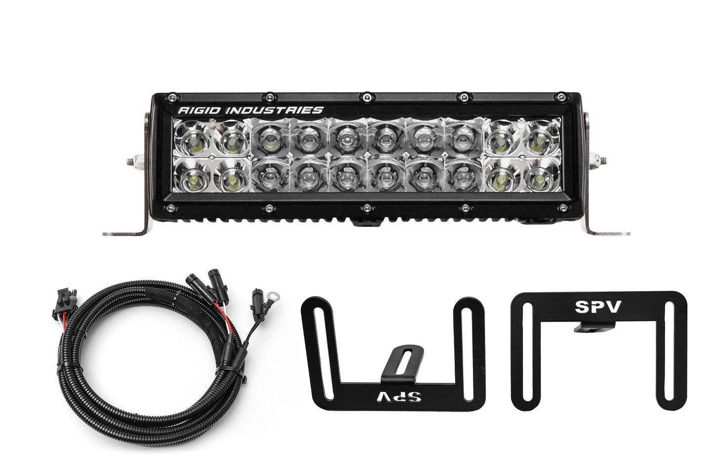 SPV Parts 2017-2020 Ford F-150 Raptor (FULL SIZE) 10'' LOWER Grille Light Bar Kit w/ Rigid Radiance LED (Behind Grille)