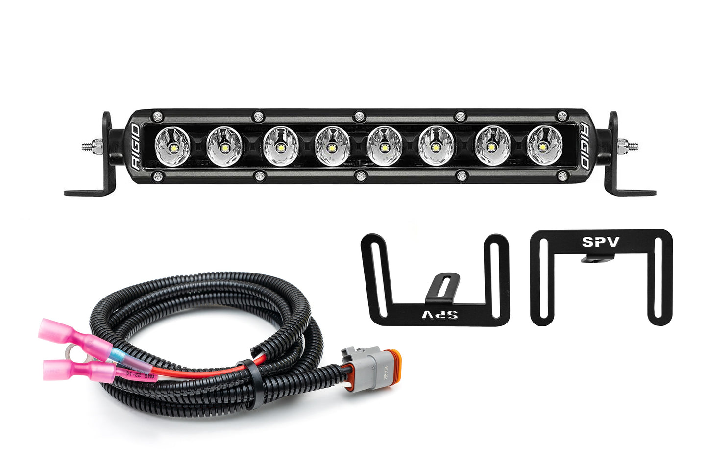 SPV Parts 2017-2020 Raptor (SLIM) 10'' LOWER Grille Light Bar Kit Rigid LED (Behind Grille)