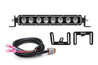 SPV Parts 2017-2020 Raptor (SLIM) 10'' LOWER Grille Light Bar Kit Rigid LED (Behind Grille)