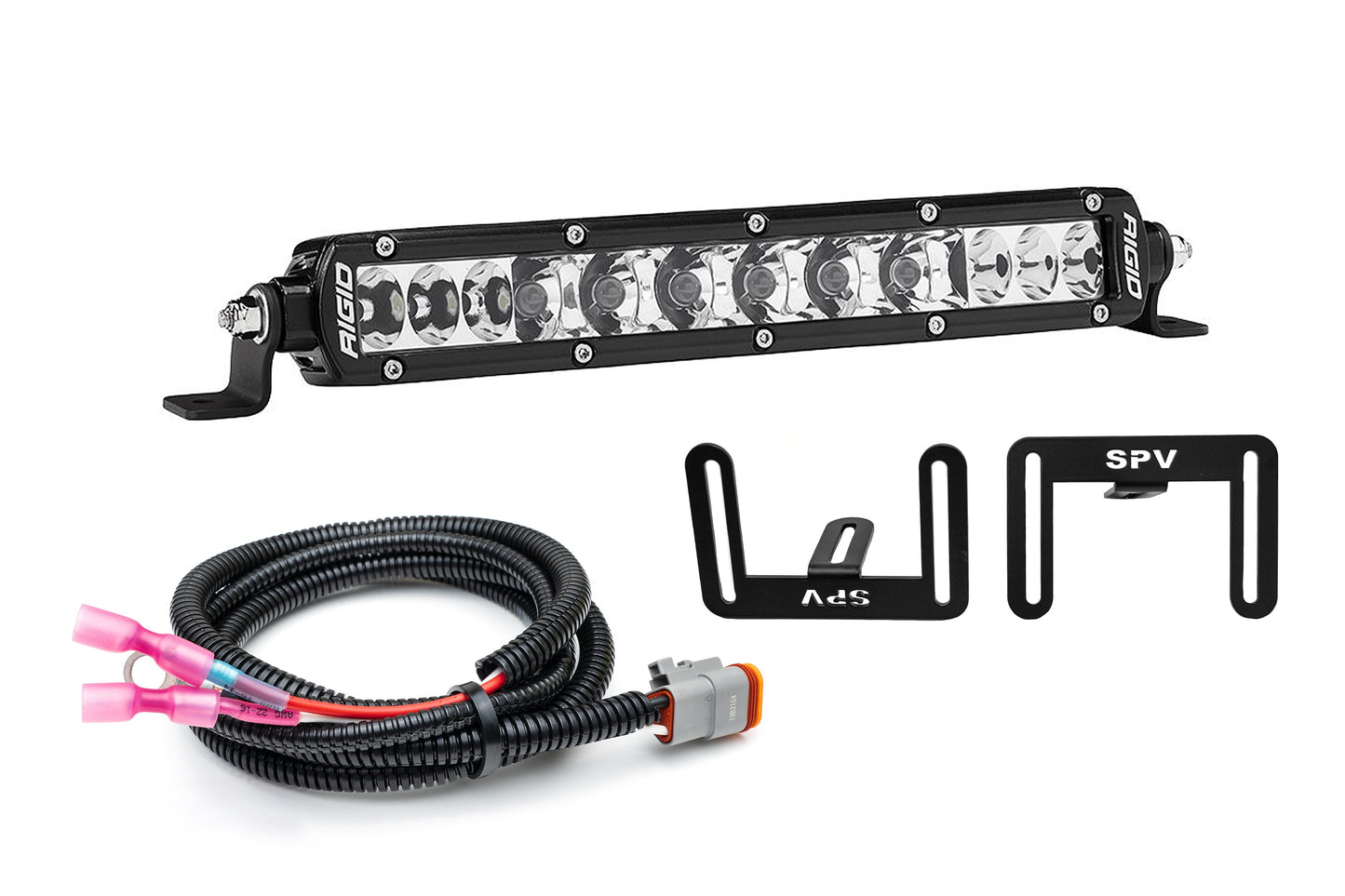 SPV Parts 2017-2020 Raptor (SLIM) 10'' LOWER Grille Light Bar Kit Rigid LED (Behind Grille)
