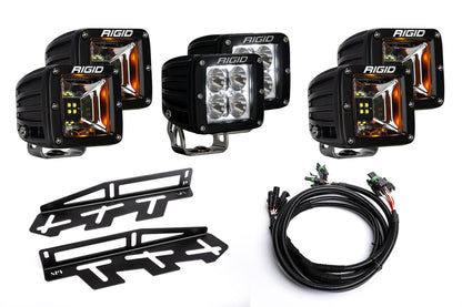 SPV Parts 2017-2020 Ford F-150 Raptor - NEW RGBW - Rigid Radiance/Scene Fog Amber LED Fog Light Kit Including Brackets