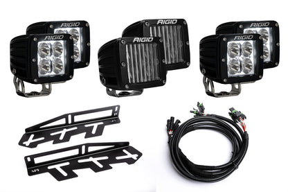 SPV Parts 2017-2020 Ford F-150 Raptor - NEW RGBW - Rigid Radiance/Scene Fog Amber LED Fog Light Kit Including Brackets