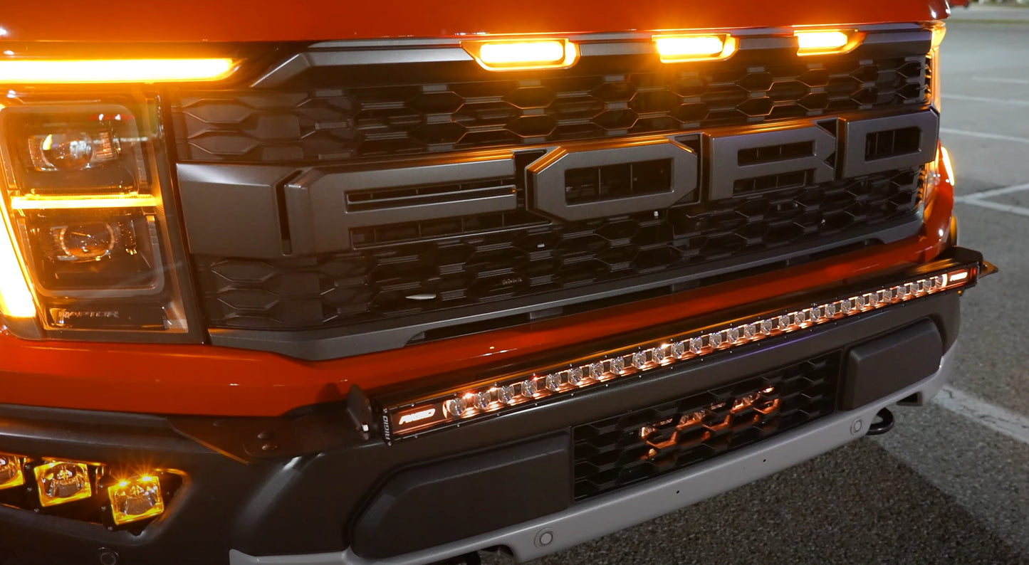SPV Parts 2021+ Gen 3 Ford Raptor Rigid Radiance+ & SR 40 inch Bumper Light Bar Kit