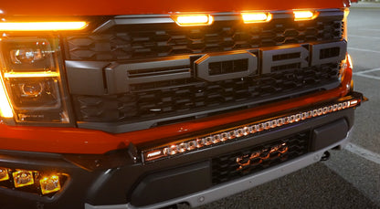 2024+ Gen 3 Ford Raptor MODULAR BUMPER Rigid Radiance+ & SR 40 inch Bumper Light Bar Kit by SPV Parts
