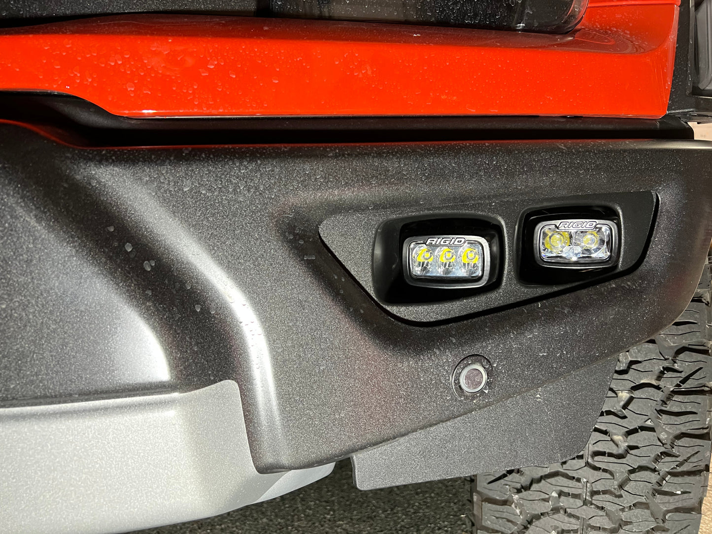 SPV Parts 2021-2026 Ford F-150 Raptor & Bronco Raptor OEM Fog Light Upgrade Kit with Brackets & Rigid SR-M Direct Replacement Lights
