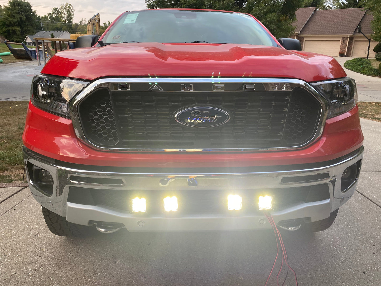 2019-2022 Ford Ranger Lower Bumper Grille Light Kit Rigid Pro D-Series