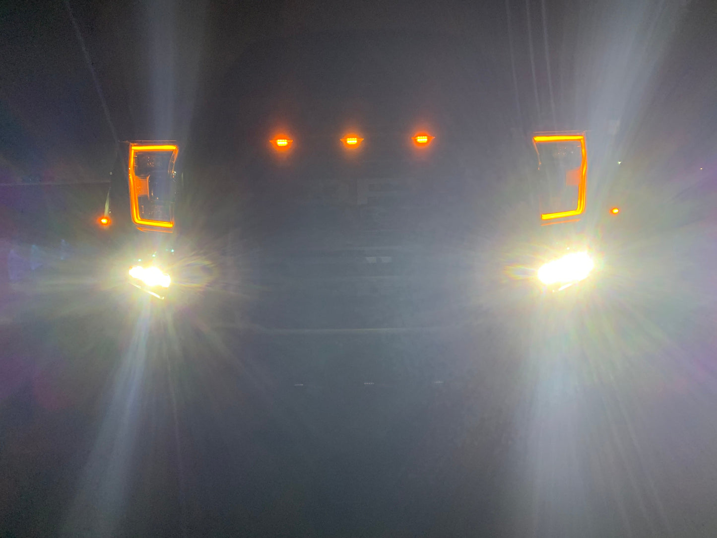 SPV Parts 2017-2020 Ford F-150 Raptor - NEW RGBW - Rigid Radiance/Scene Fog Amber LED Fog Light Kit Including Brackets