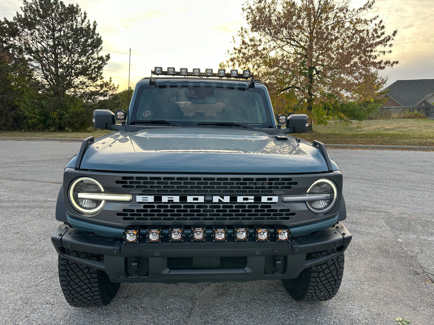 Ford Bronco Roof Line HIGH Mounts - Direct Replacement for Rigid 46723 SR Kit (Brackets Only)