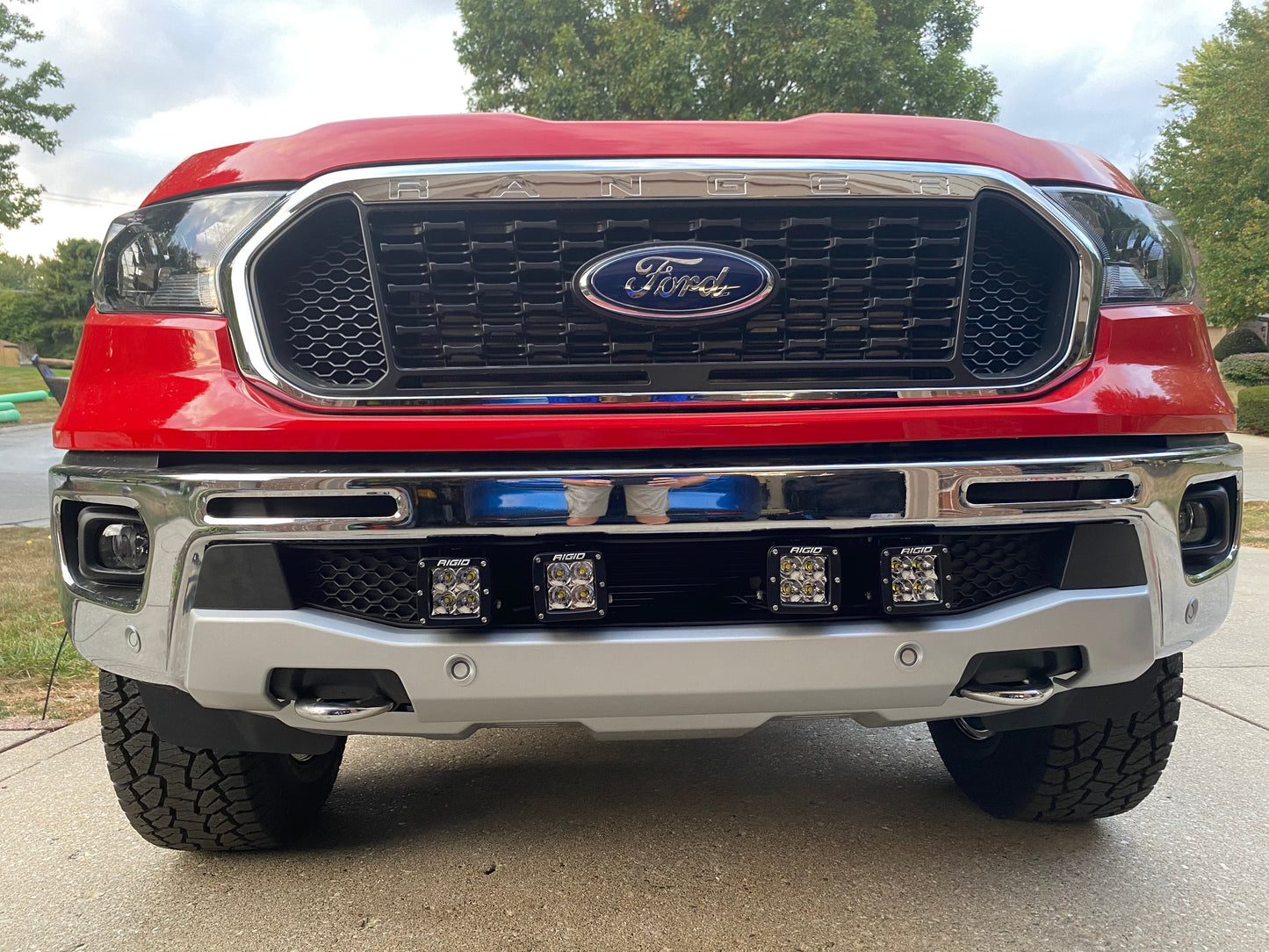 2019-2022 Ford Ranger Lower Bumper Grille Light Kit Rigid Pro D-Series