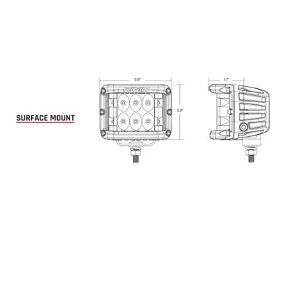 Rigid D-SS AMBER PRO SPOT Light Pods (SOLD IN PAIRS)