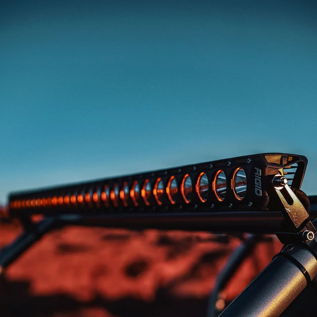 RIGID Industries Revolve Light Bar with Amber Backlight (10"-50" Lightbar Variations)