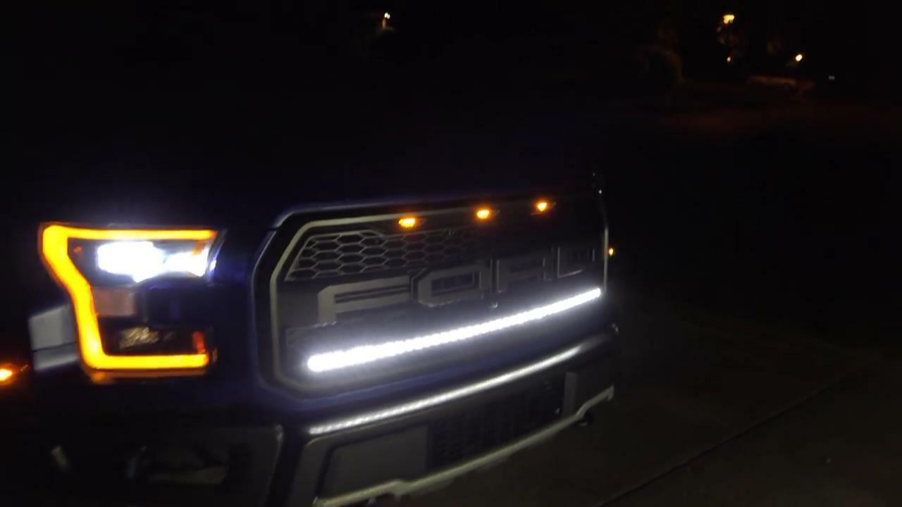 SPV Parts 2017-2020 Ford F-150 Raptor Flush Grille Putco LED Light Bar Mount Kit